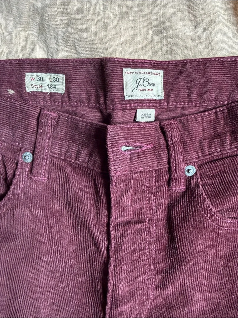J. Crew crew corduroy